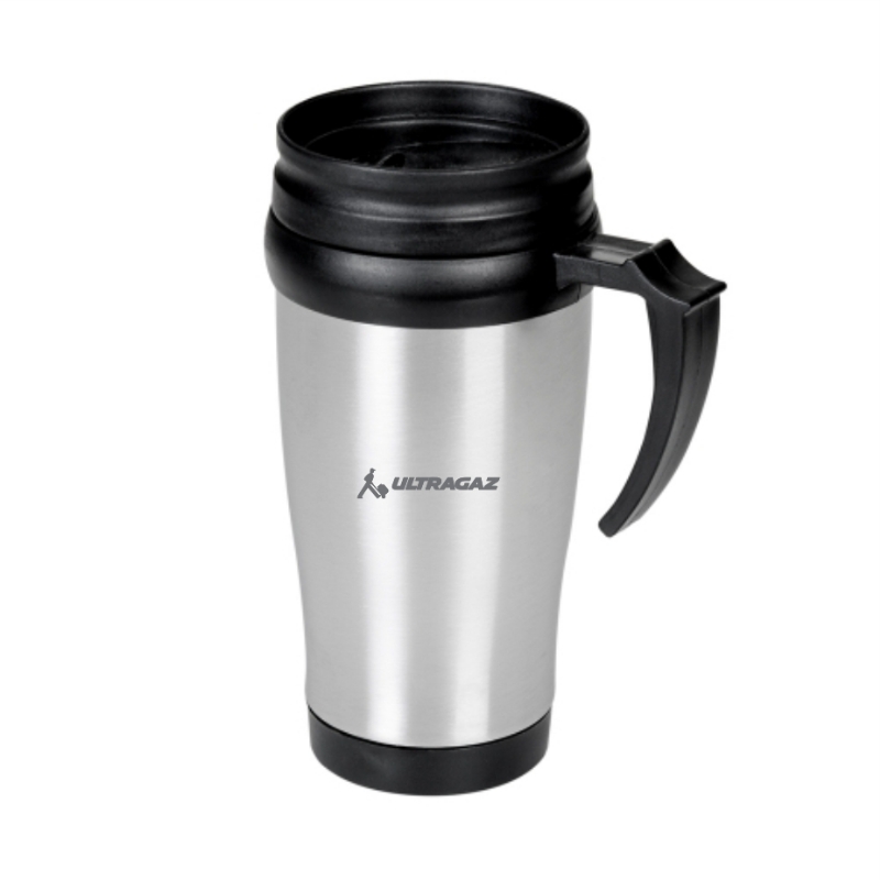 Foto S03889 - Caneca inox personalizada 400 ml