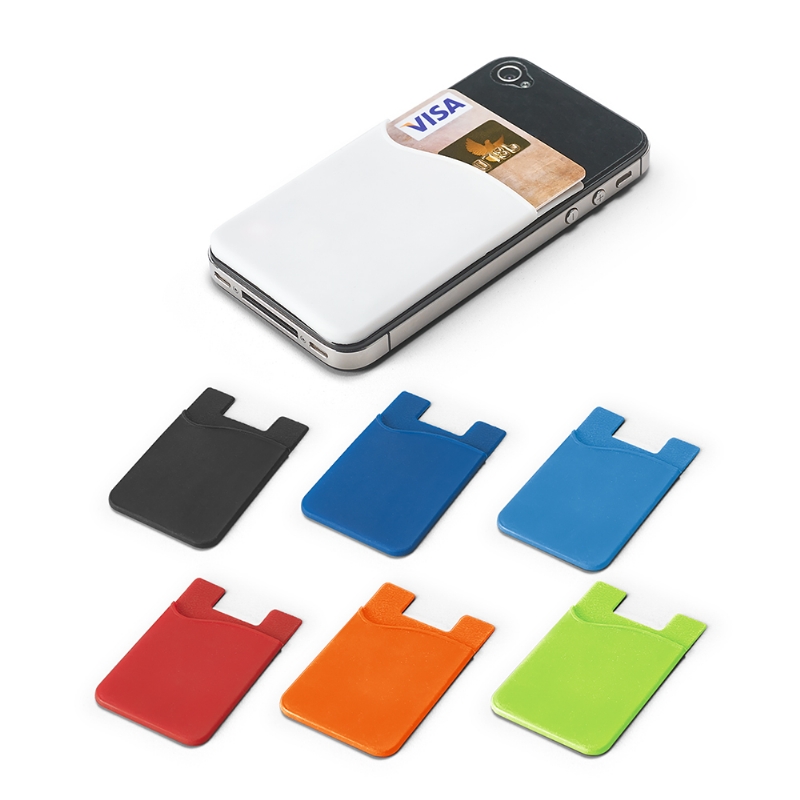 Foto S93320 - Porta cartões para celular silicone personalizado