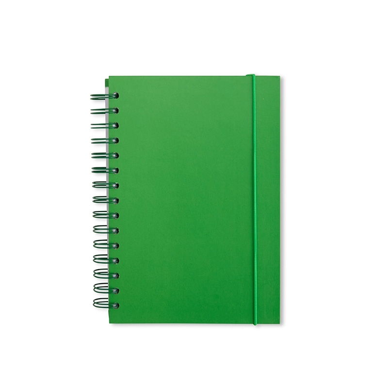 Foto Caderno personalizados em  papel couchê cor verde