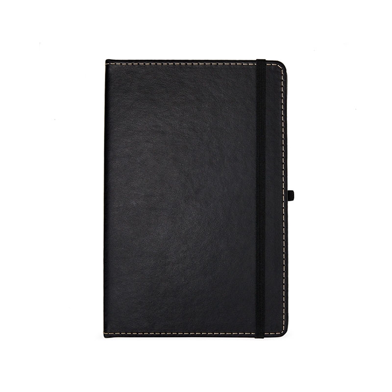 Foto Caderneta personalizada em couro sintético preta
