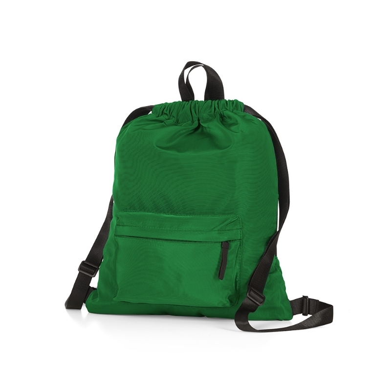 Foto Mochila saco poliéster personalizada verde