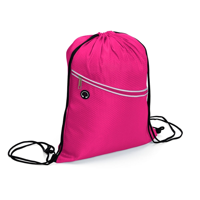 Foto Mochila Saco Poliéster Rosa