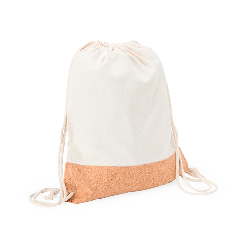 Foto Sacochila Lona Cortiça Personalizada Cru