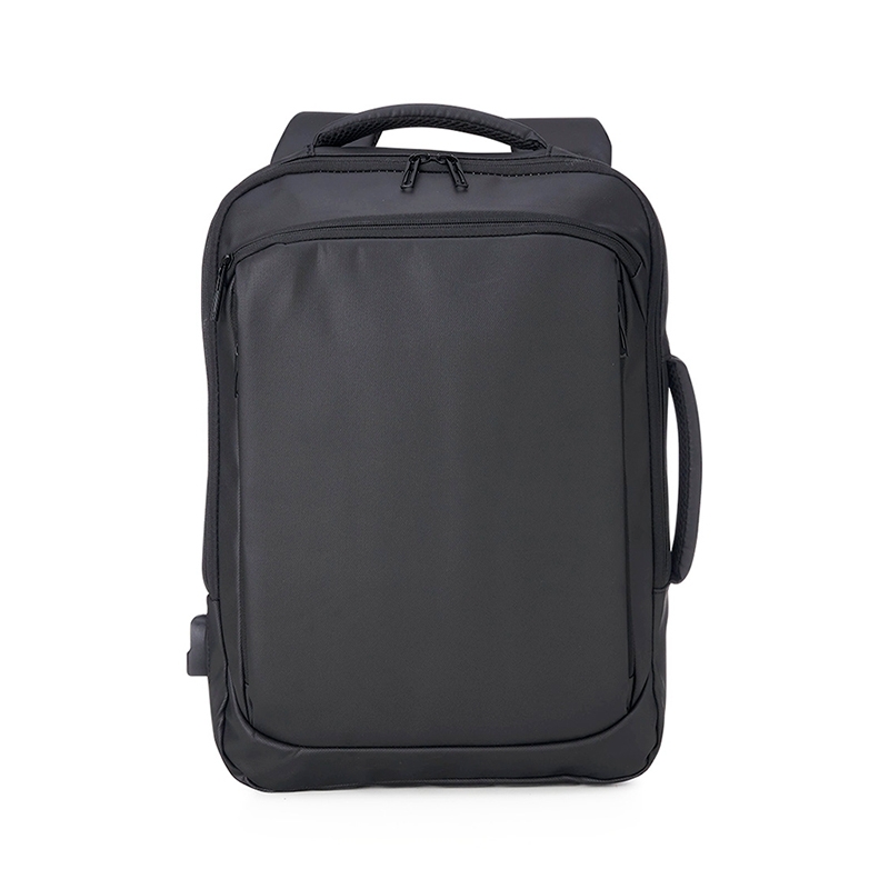 Foto Mochila Couro Sintético Personalizada Preta