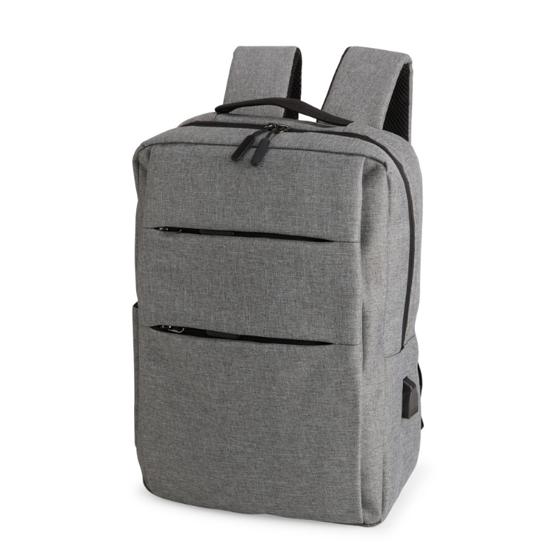 Foto Mochila Nylon Oxford Personalizada Cinza