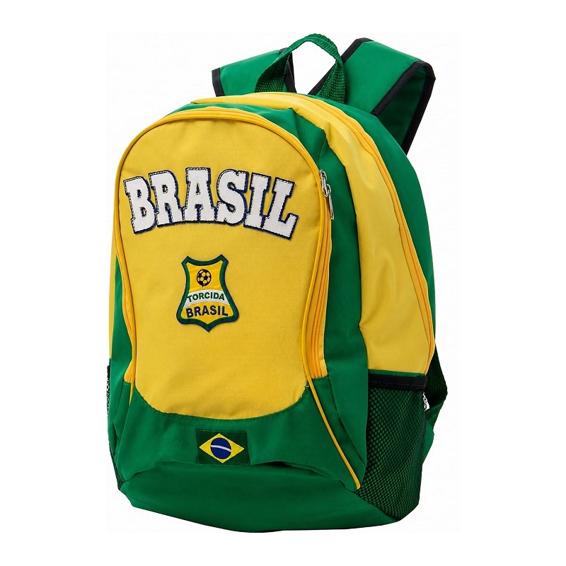 Foto Mochila Company 416 com porta notebook -  VERDE AMARELO COPA DO MUNDO