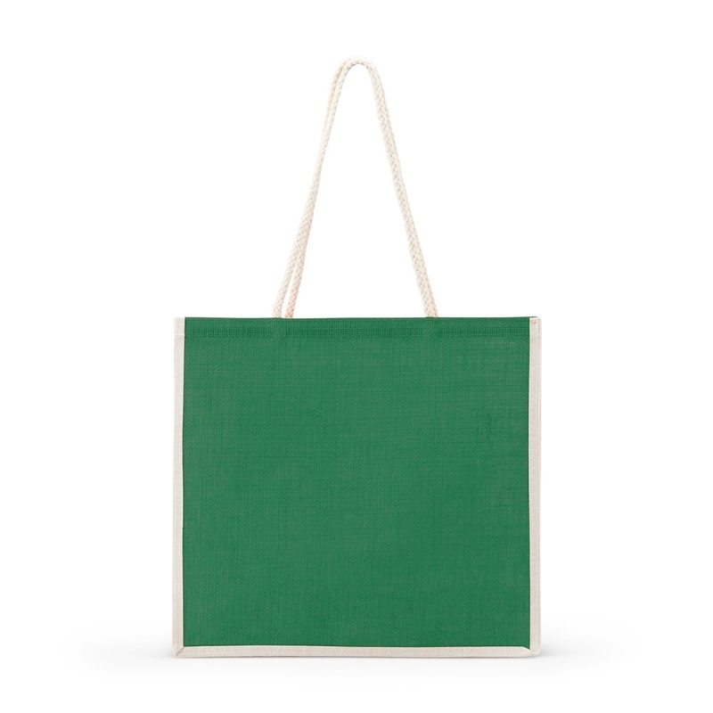 Foto Sacola Juta Personalizada Verde