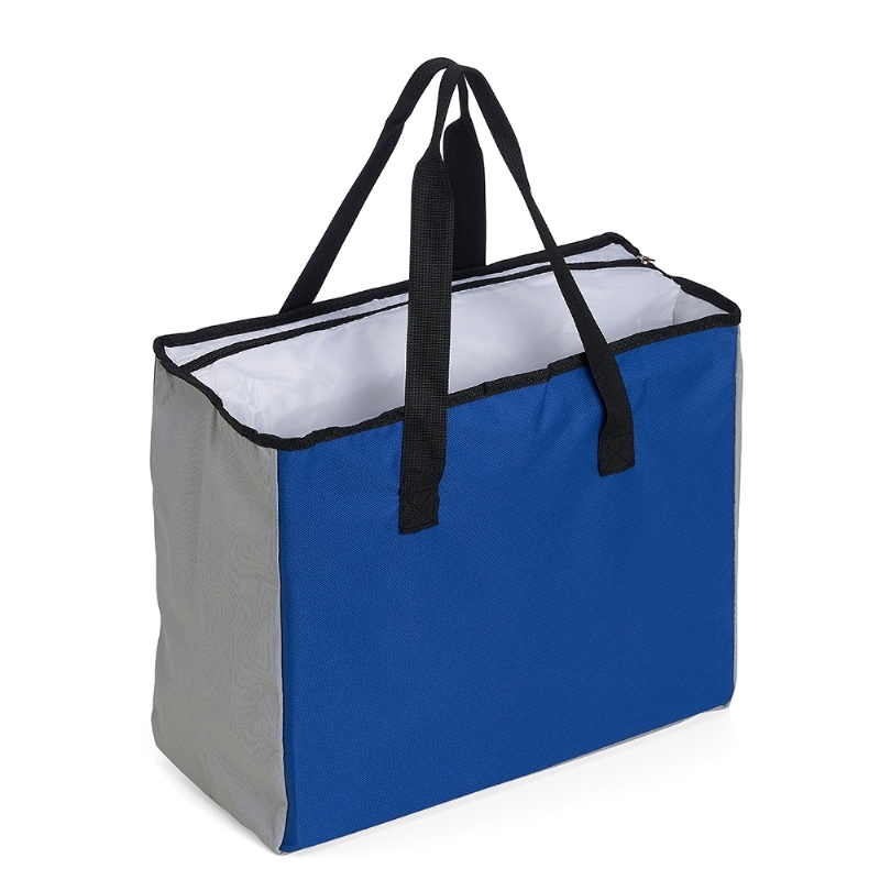 Foto Sacola Poliéster Bolso Térmico Personalizada Azul
