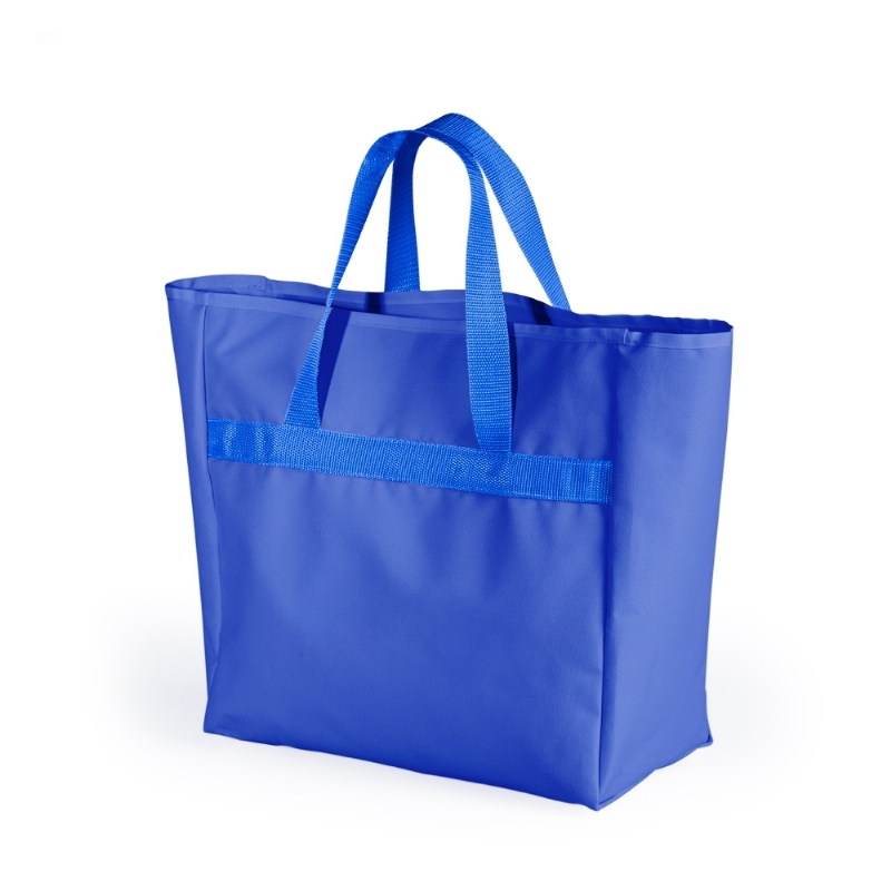 Foto Sacola Nylon Azul Personalizada Para Brinde