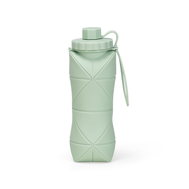 Foto Garrafa Dobrável Silicone Personalizada Verde