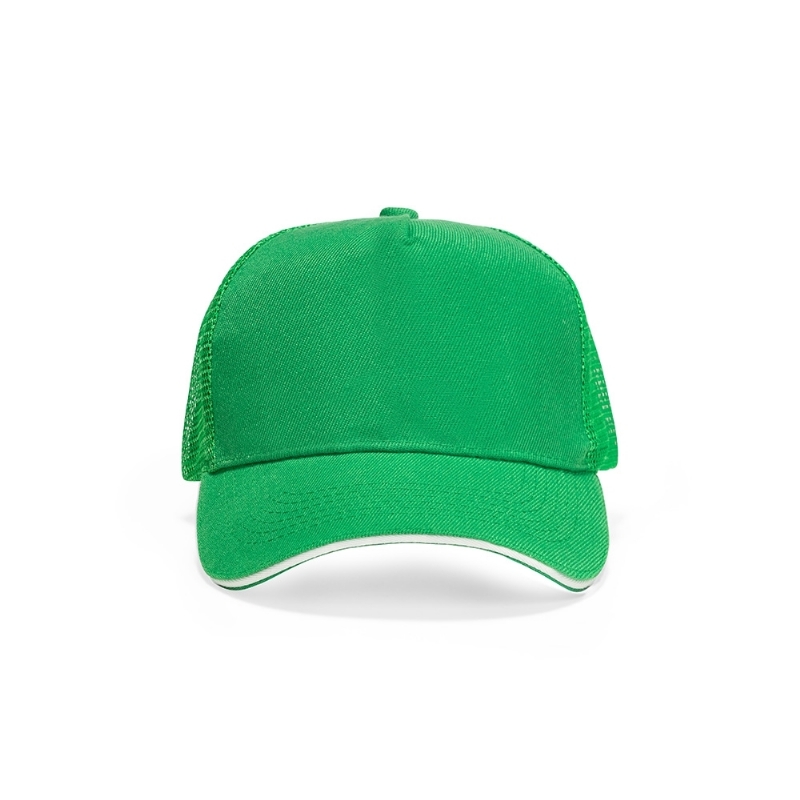 Foto Boné Aba Curva Poliéster Personalizado Verde