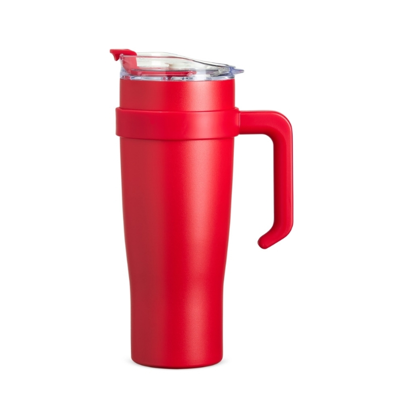 Foto Caneca Térmica Inox Personalizada Vermelha