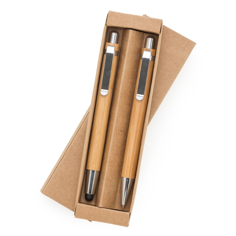Foto Kit Ecológico Caneta e Lapiseira Bambu Personalizado