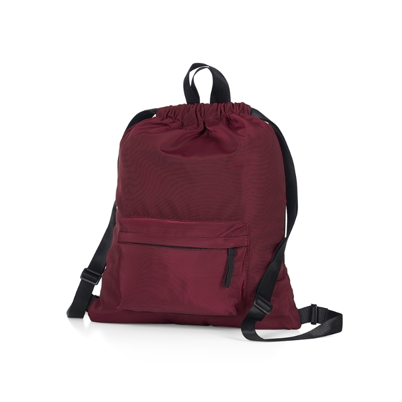 Foto Mochila saco poliéster personalizada vermelha