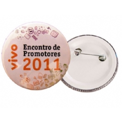 Foto Botton Americano com alfinete personalizado