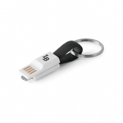 Foto S97152 - Cabo USB com conector 2 em 1 personalizado