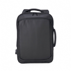 Foto Mochila Couro Sintético Personalizada Preta