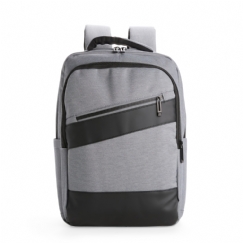 Foto Mochila Corporativa Personalizada Cinza