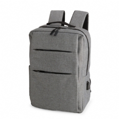 Foto Mochila Nylon Oxford Personalizada Cinza