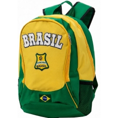 Foto Mochila Company 416 com porta notebook -  VERDE AMARELO COPA DO MUNDO