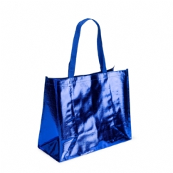 Foto Sacola Metalizada Personalizada Azul