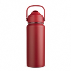 Foto Garrafa Térmica Inox Personalizada Vermelha