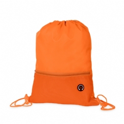 Foto Mochila Saco Com Bolso Poliéster Personalizada Laranja