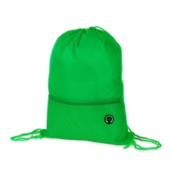 Foto Mochila Saco Com Bolso Poliéster Personalizada Verde
