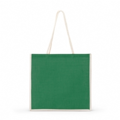 Foto Sacola Juta Personalizada Verde