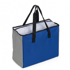 Foto Sacola Poliéster Bolso Térmico Personalizada Azul