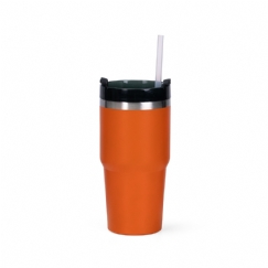 Foto Copo Térmico Inox Personalizado Laranja