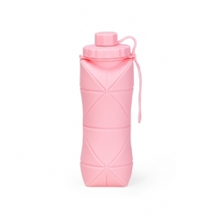 Foto Garrafa Dobrável Silicone Personalizada Rosa
