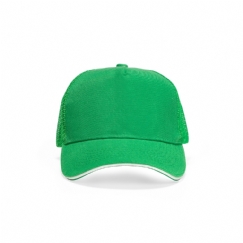 Foto Boné Aba Curva Poliéster Personalizado Verde