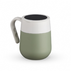 Foto Caneca Térmica Inox Display Led Personalizada Verde