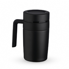 Foto Caneca Térmica Inox Display Led Personalizada Preta