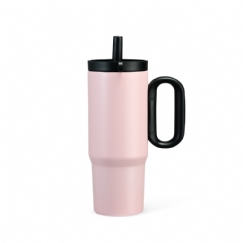 Foto Caneca Térmica Inox Personalizada Rosa