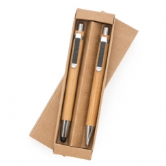 Foto Kit Ecológico Caneta e Lapiseira Bambu Personalizado